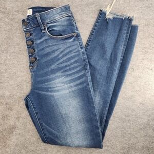 Abercrombie & Fitch High Rise Super Skinny Ankle Curve Love Blue Jeans 28/6L